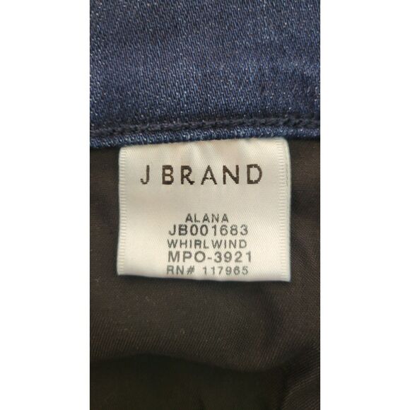 J Brand Alana High Rise Crop Exposed Zipper Skinny Jeans - Picture 4 of 6